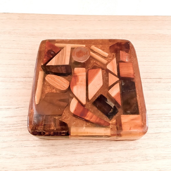 Vintage Lucite Assorted Wood